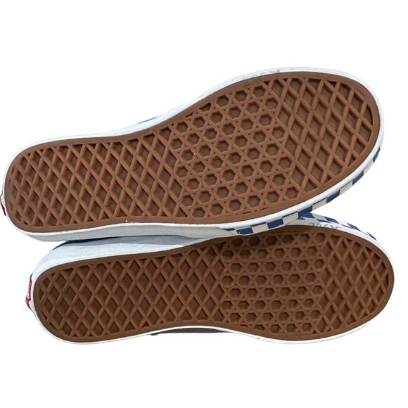 Vans Kids Reflective Sidestripe Sk8-Hi Checkerboard/Dazzling Blue juniors size 6 - Picture 5 of 8